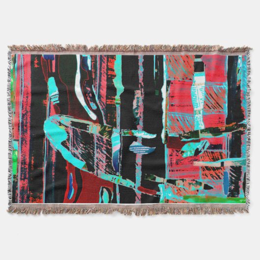Abstract Freedom – Custom Throw Blanket スローブランケット (正面)