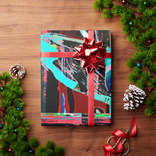 Abstract Freedom – Custom Wrapping Paper (29" x 6’ ラッピングペーパー (クリスマスギフト)