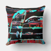 Abstract Freedom Pillow Modern Artistic Lifestyle クッション (裏面)