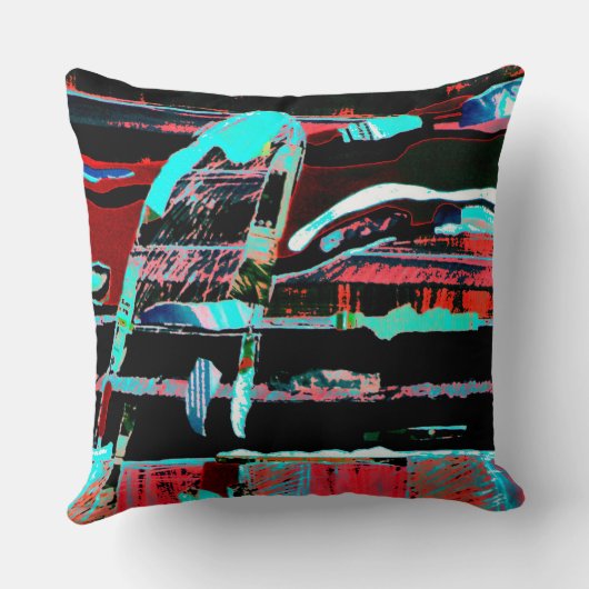 Abstract Freedom Pillow Modern Artistic Lifestyle クッション (裏面)