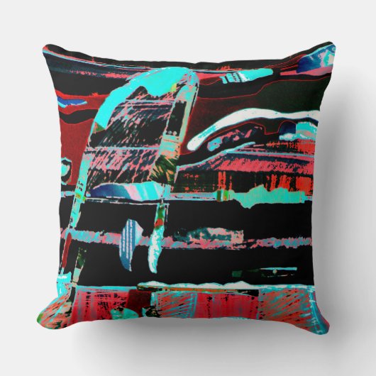 Abstract Freedom Pillow Modern Artistic Lifestyle クッション (正面)