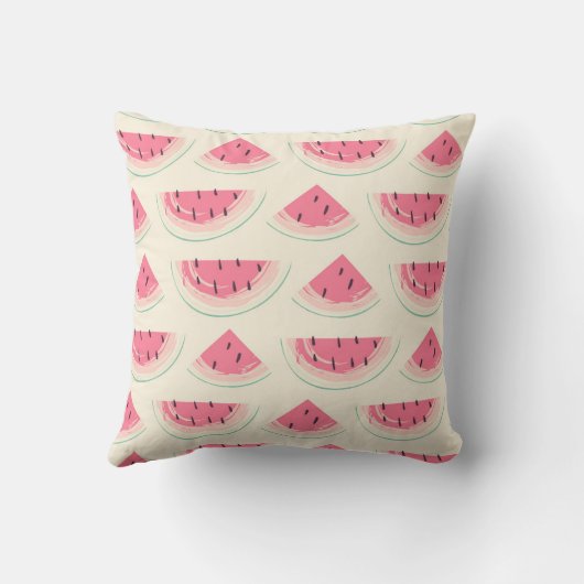 Abstract fruit seamless pattern. Creative colorful クッション (裏面)