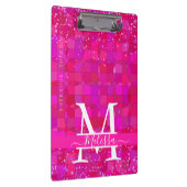 Abstract Fuchsia Red Customizable クリップボード (右)