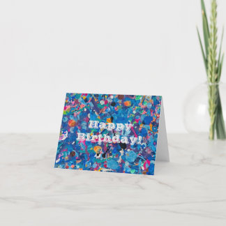Abstract Fun Birthday Card カード