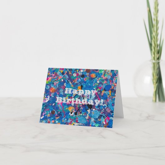 Abstract Fun Birthday Card カード (正面)