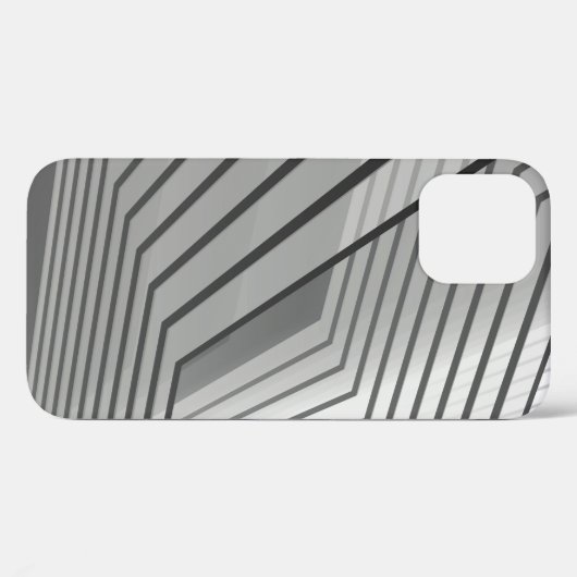 Abstract futuristic architecture background 3d ill Case-Mate iPhoneケース (裏面 (横))