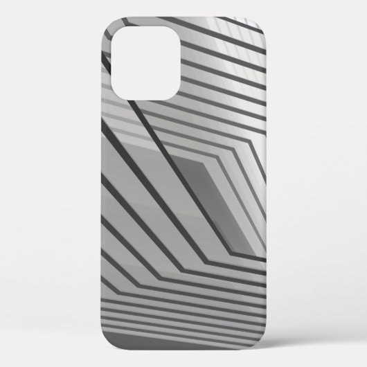 Abstract futuristic architecture background 3d ill Case-Mate iPhoneケース (裏面)