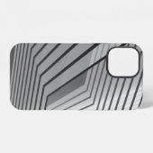 Abstract futuristic architecture background 3d ill iPhoneケース (裏面横)