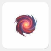 Abstract Galaxy Swirl Sticker スクエアシール (正面)