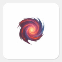 Abstract Galaxy Swirl Sticker