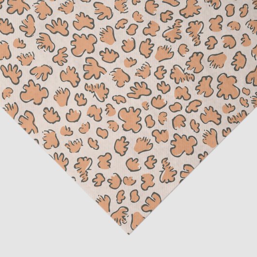 Abstract Garden Confetti | Pattern Muted Apricot 薄葉紙 (詳細)