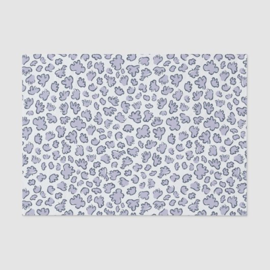 Abstract Garden Confetti | Pattern Pale Periwinkle 薄葉紙 (正面)