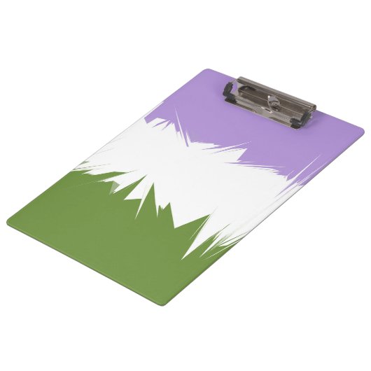 Abstract Genderqueer Pride Flag クリップボード (アングル)