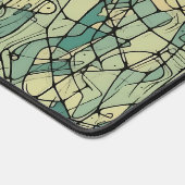 Abstract Geometric Aquatic Network デスクマット (コーナー)