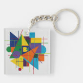 Abstract Geometric Art キーホルダー (裏面)