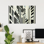 Abstract Geometric Art ポスター (ホームオフィス)