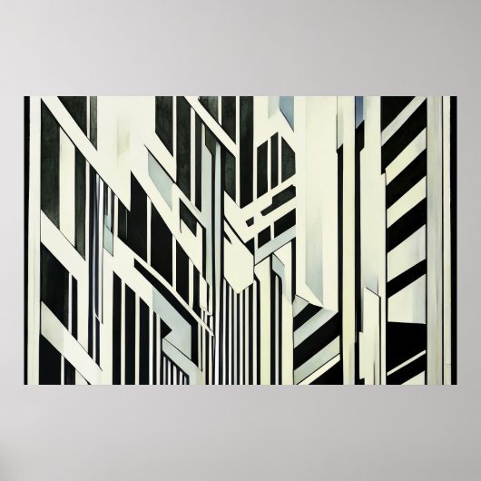 Abstract Geometric Art ポスター (正面)