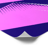 Abstract Geometric Art with Dark Blue Background ポスター (角)