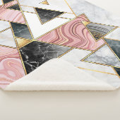 Abstract geometric background. Modern marble mosai シェルパブランケット (3/4)