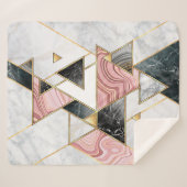 Abstract geometric background. Modern marble mosai シェルパブランケット (正面(横))