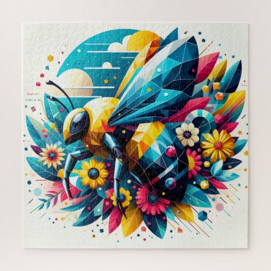 Abstract Geometric Bee ジグソーパズル (縦)
