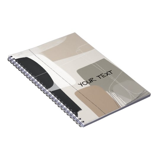  Abstract geometric boho contemporary ノートブック (右側)