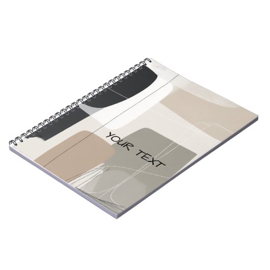  Abstract geometric boho contemporary ノートブック (左側)