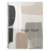  Abstract geometric boho contemporary ノートブック (正面)