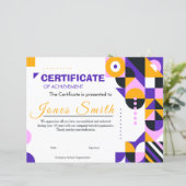 Abstract Geometric Certificate of Achievement Mode (スタンド正面)