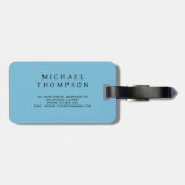 Abstract Geometric Circle Design Background ラゲッジタグ (裏面横)