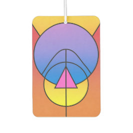 Abstract Geometric Circles Line Colorful  カーエアーフレッシュナー