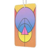 Abstract Geometric Circles Line Colorful  カーエアーフレッシュナー (左)