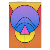 Abstract Geometric Circles Line Colorful Card (正面)