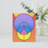 Abstract Geometric Circles Line Colorful Paper  (スタンド正面)