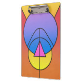 Abstract Geometric Circles Line Colorful Poster クリップボード (左)