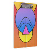 Abstract Geometric Circles Line Colorful Poster クリップボード (右)