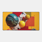 Abstract geometric colorful composition  デスクマット (正面)