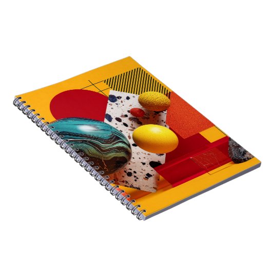 Abstract geometric colorful composition  ノートブック (右側)