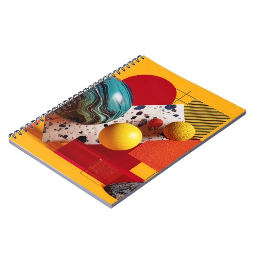 Abstract geometric colorful composition ノートブック (左側)