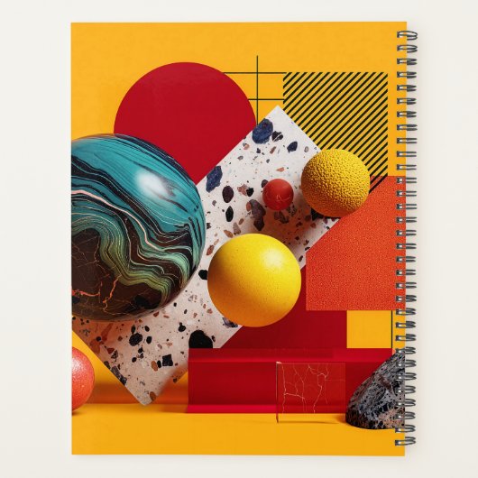 Abstract geometric colorful composition プランナー手帳 (裏面)