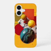 Abstract geometric colorful composition  iPhone 16ケース (裏面)