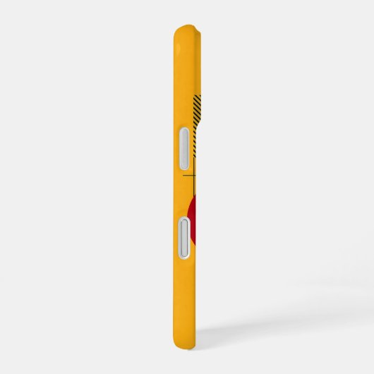 Abstract geometric colorful composition  iPhone 16ケース (右側面)