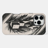 Abstract Geometric Crystal iPhone Case iPhoneケース (裏面横)