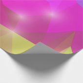 Abstract Geometric Crystal Mosaic in Pink ラッピングペーパー (角)