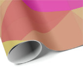 Abstract Geometric Crystal Mosaic in Pink ラッピングペーパー (ロールコーナー)