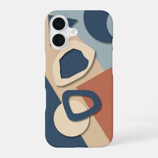 Abstract Geometric Cutout iPhone 16ケース (裏面)