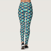 Abstract geometric digital pattern 1192 - Leggings レギンス (裏面)