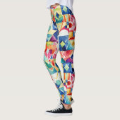 Abstract geometric digital pattern 17 - Leggings レギンス (左)