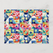 Abstract geometric digital pattern 17 - Postcard ポストカード (裏面)