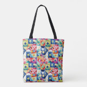 Abstract geometric digital pattern 17 - Tote Bag トートバッグ (裏面)